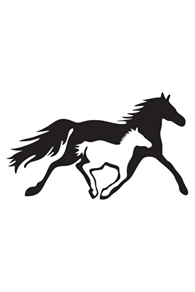 BİLGİMOLA ملصق الحصان والطفل من النوع 2 مقاس 20 × 12 سم