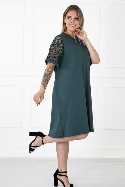 modayız Φόρεμα Kimono Κόλ Υέσιλ Μεγάλο Μέγεθος 31b-1180