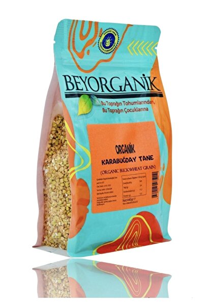 BEYORGANİK Organik Karabuğday Tane 440 gr (PESTİSİT VE AFLATOKSİN ANALİZLİ)