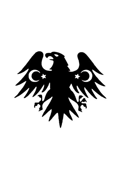 Generic Brand ملصق عالي الجودة للزجاج الخلفي للسيارة من Ayyıldız Kanatlı Eagl...