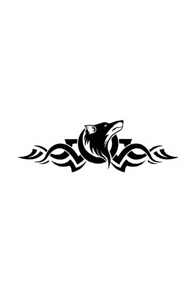 Generic Brand ملصق ديكور حائط على شكل ذئب مقاس 40 × 13 سم