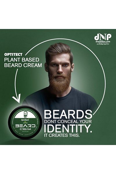 OptiTect Plant Based Beard Cream, 60 ML