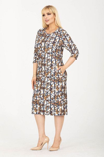 modayız Jacquard Pocketed Winter Plus Size Dress 5B-2422