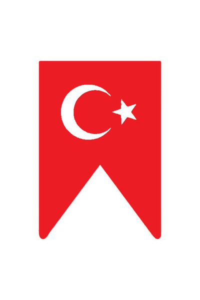 Generic Brand Turkish Flag 1 Wall Decor Sticker Red 30 X 60 cm