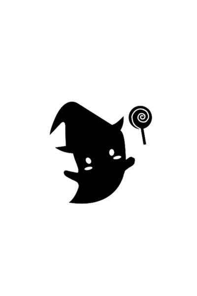 Generic Brand Cute Ghost Wall Decor Sticker 40 X 36 cm