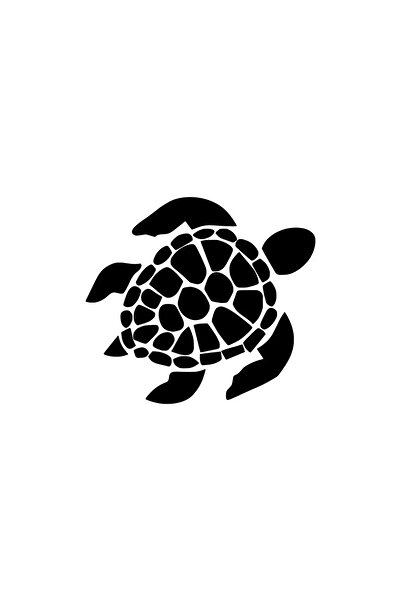 TUNCLNE ملصق ديكور حائط على شكل سلحفاة كاريتا عالي الجودة مقاس 40 × 36 سم