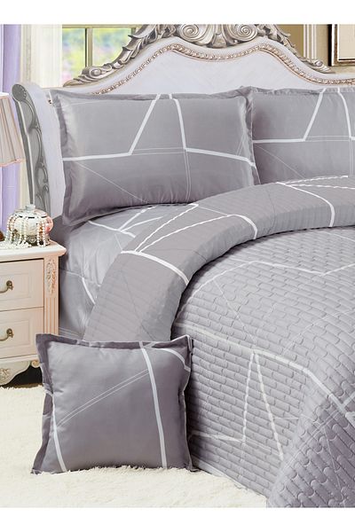 Generic Floral Compressed Comforter Set, 160 x 210 cm Twin Size Reversible 4 pcs Bedding Set, Multicolor