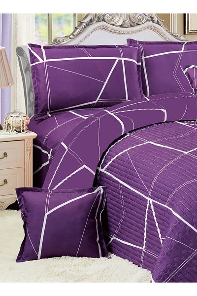 Generic Floral Compressed Comforter Set, 220 x 240 cm King Size Reversible 6 pcs Bedding Set, Multicolor