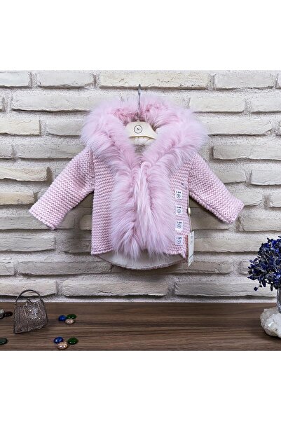 Nipperland Natural Way Furry 100% Organic Cotton Lined Strick Very Elegant Baby Cardigan