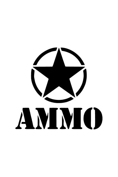 Allivo الجيش ستار آمو - ملصق متوافق مع السيارة، السيارة، الكمبيوتر المحمول، ا...