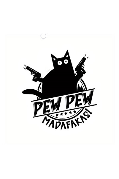 Generic Brand Angry Cat Wall Decor Sticker 30 X 32 cm