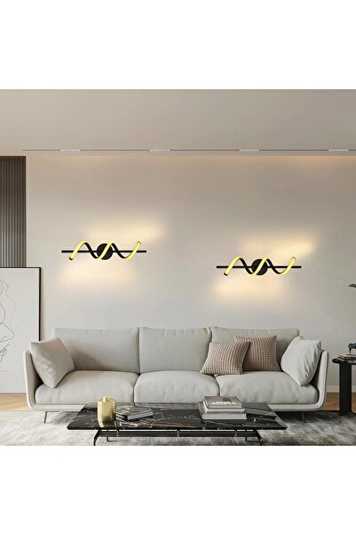 Genel Markalar BURGU ŞARJLI DUVAR APLİK SİYAH KASA GÜNIŞIĞI 3000K