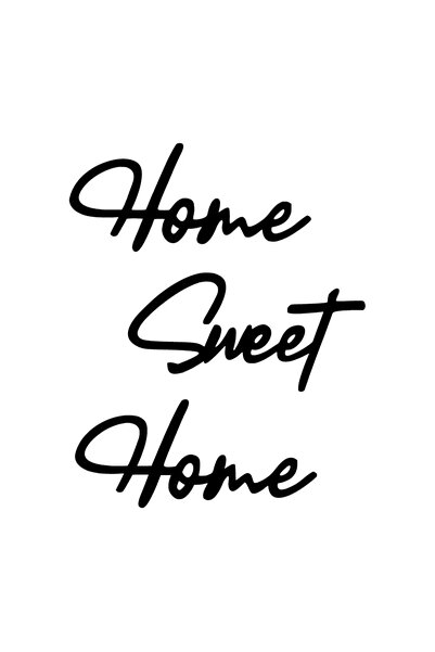 Generic Brand Home Sweet Home Wall Decor Quality Quality Sticker 40 X 48 cm
