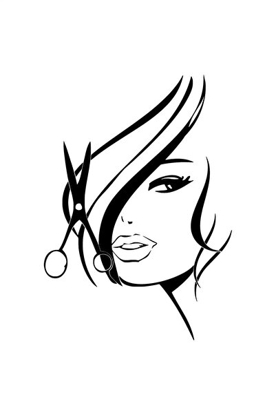 Generic Brand Hair Salon Sticker Wall Decor Sticker 40 x 56 cm