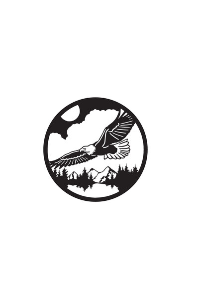 Generic Brand Eagle and Nature Wall Decor Quality Quality Sticker 45 X 45 cm