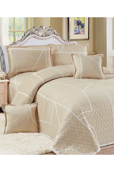 Generic Floral Compressed Comforter Set, 160 x 210 cm Twin Size Reversible 4 pcs Bedding Set, Multicolor