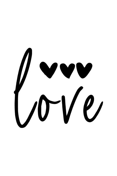 Generic Brand ملصق عالي الجودة من نوع Love Ve Hearts مقاس 10 × 9 سم