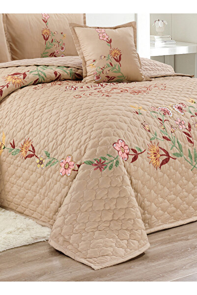 Generic Floral Compressed Comforter Set, 160 x 210 cm Twin Size Reversible 4 pcs Bedding Set, Multicolor