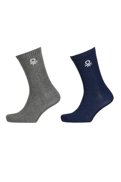Benetton Ανδρικές κάλτσες BNT-M24083 2 τεμαχίων - Mix