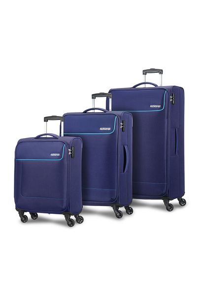 American Tourister JAMAICA 3P SET TSA NAVY  SOFT SPINNER