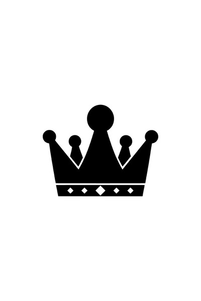 pınaxar King Crown Sticker A+Quality 20 X 16 cm Durable