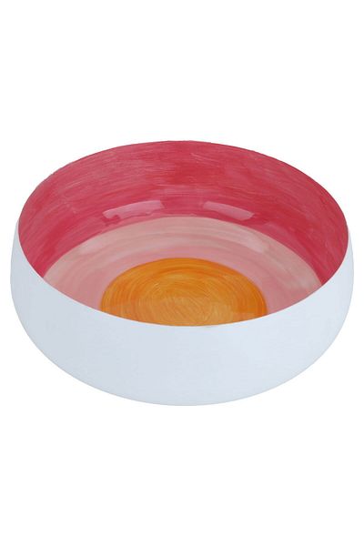 Alsaif Gallery Al Saif Gallery porcelain serving plate, round, deep, 9 x 28 cm - pink