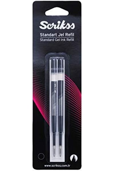 STOREMAX Jvnnshop Jumbo Gel Ballpoint Refil 2 Pack Blister Black 646268
