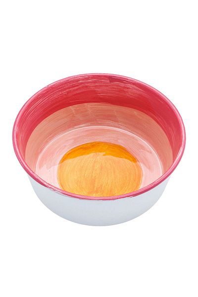Alsaif Gallery Al Saif Gallery Steel Serving Bowl, 15.5x15.5x6 cm - Pink