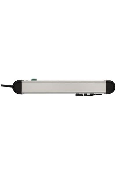 STOREMAX Jvnnastore Premium-Alu-Line Group Socket, 6 Sections, of High Quality Aluminum (with Switch and 3 m