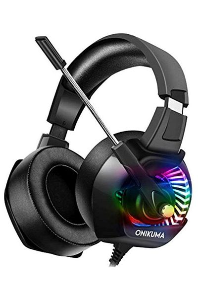 Onikuma Stereo Gaming Over-Ear Headset With Mic For PS4/PS5/XOne/XSeries/NSwitch/PC -wired