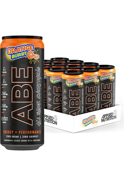 applied nutrition ABE Ultimate Pre Workout Drink, Orange Burst, Box of 12 Pieces
