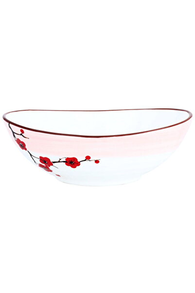 Alsaif Gallery Al Saif Gallery porcelain bowl, 8 inches, flower pattern - white