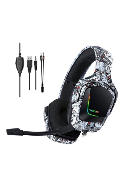 Onikuma سماعة الألعاب السلكية K20 مقاس 3.5 مم