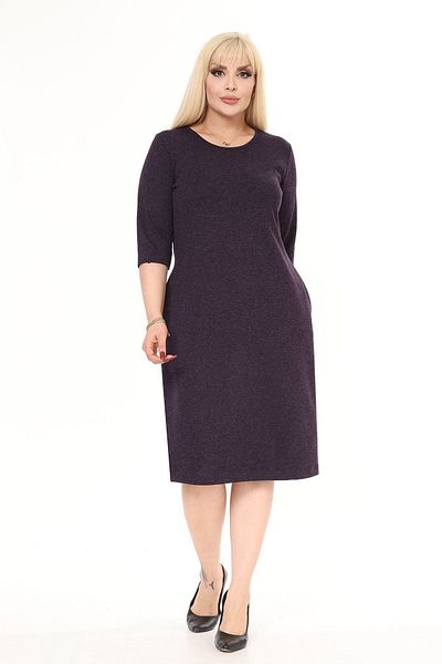 modayız Pocketed Winter Plus Size Dress 42B-2489