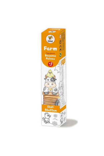 Lino Yapışkanlı Boyama Rulosu Farm