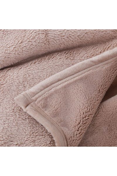 Orange Bed & Bath Comfy | Double Fur Blanket - Velvet Sherpa Doe Skin