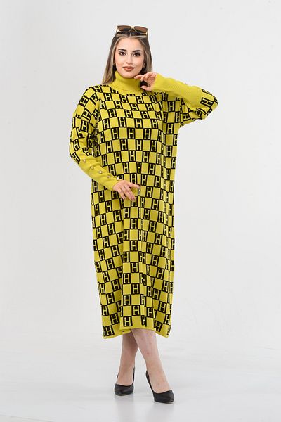 abawax ROCHIE DE TRICOȚI CU GOLIȚĂ DE PĂSĂRĂ