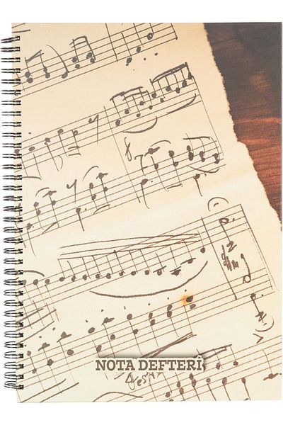 STOREMAX Sellbuystore Color A4 80 Yp.Hard Cover Spiral Music Notebook 1053513