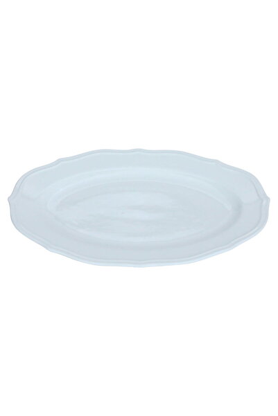 Alsaif Gallery Al Saif Gallery Porcelain Serving Plate, 12 inches, flat oval ...