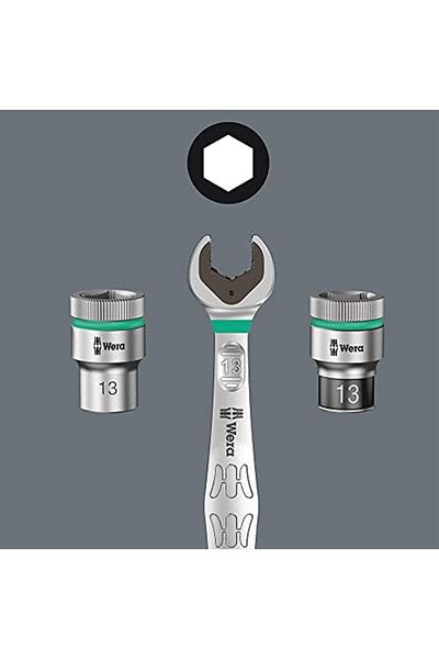 STOREMAX Belt 4 Zyklop Socket Wrench Set, 1/4 Inch Drive, 9 Pieces