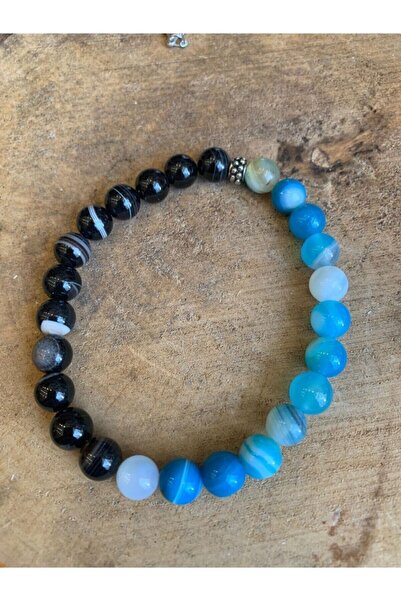 LADIN DOGALTAŞ Rudraksha Seed, Crystal Quartz Bracelet
