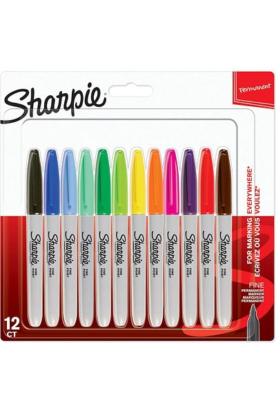 STOREMAX Kbrx Fine Permanent Marker, 12 Pack Mixed Pack Lifeshop 1018827