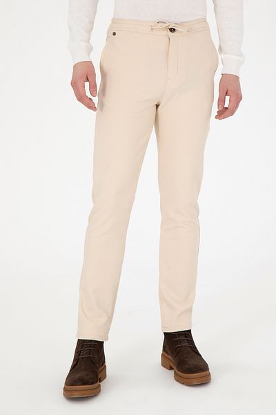 U.S. Polo Assn. Men's Cream Canvas Trousers 50291171 -Vr071