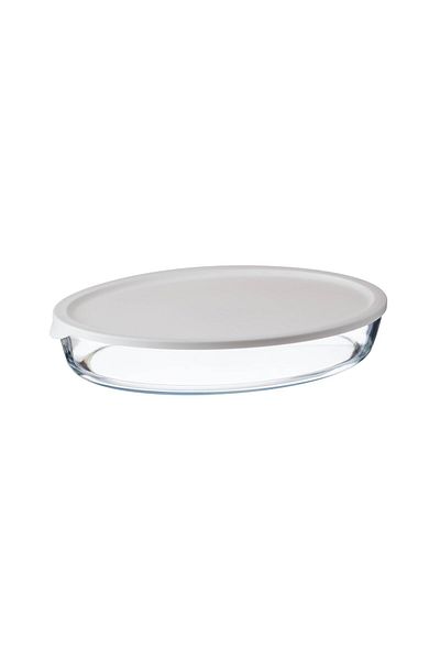 Dania 4L Oval Glass Oven Dish with Lid