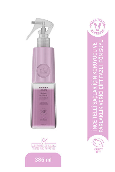 NISHLADY Ultimate Volüm Çift Fazlı Saç Bakım Sütü / Hacimsiz Ve Zayıf Saçlara Yönelik Bakım Sütü 400 ml