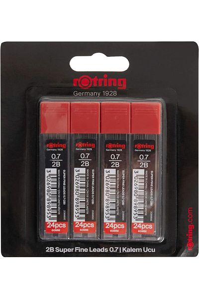 STOREMAX Ntwork Super Polymer Pencil Lead (2B), Pack of 4, 0.7 mm - 2094211 Art 1087243
