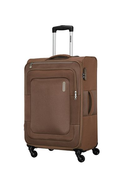 American Tourister Duncan  Soft Spinner Trolley Luggage Cabin Brown