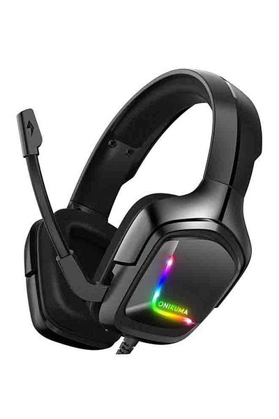 Onikuma Over-Ear LED Wired Gaming Headphones With Mic For PS4/PS5
