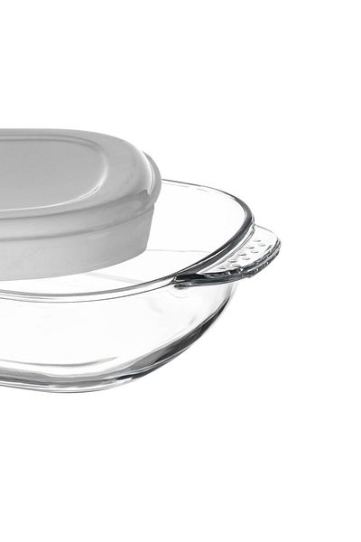 Dania 1.3L Rectangular Glass Oven Dish with Lid