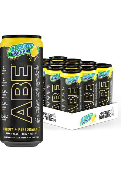 applied nutrition ABE Ultimate Pre Workout Drink, Cloudy Lemonade, Box of 12 Pieces